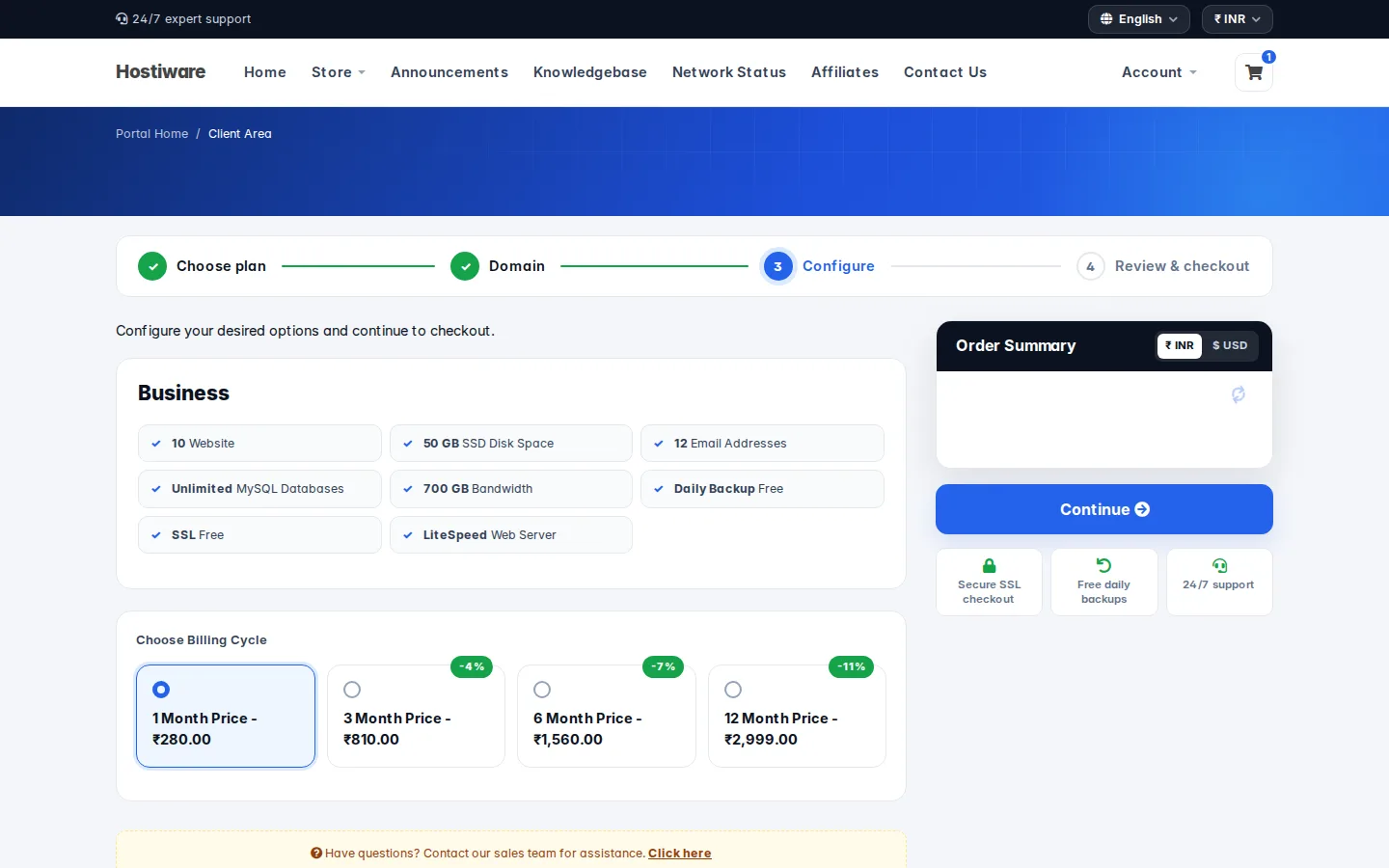 Harvest - Fully Responsive WHMCS Client Area Template — screenshot 3