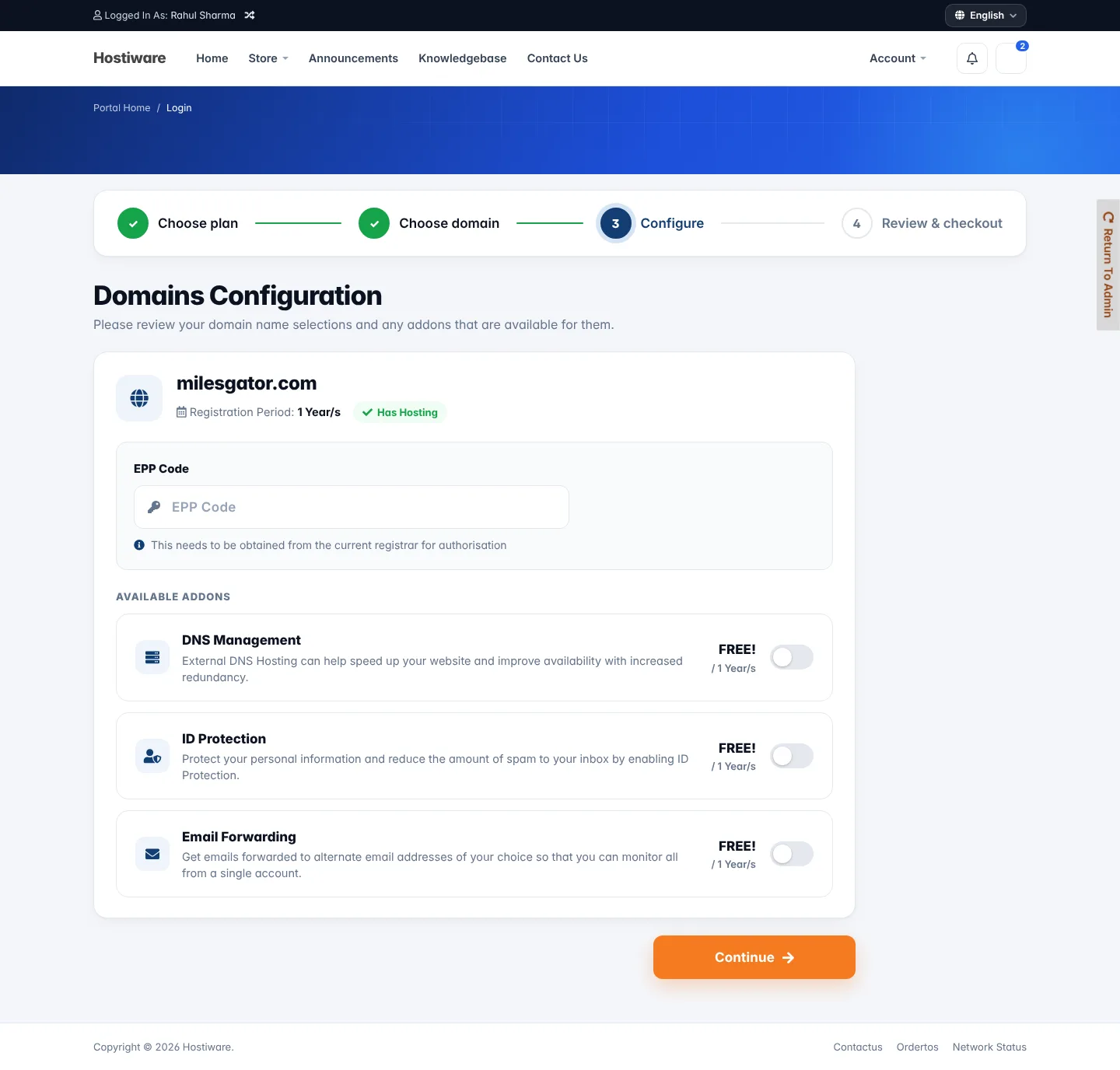 Harvest - Fully Responsive WHMCS Client Area Template — screenshot 7