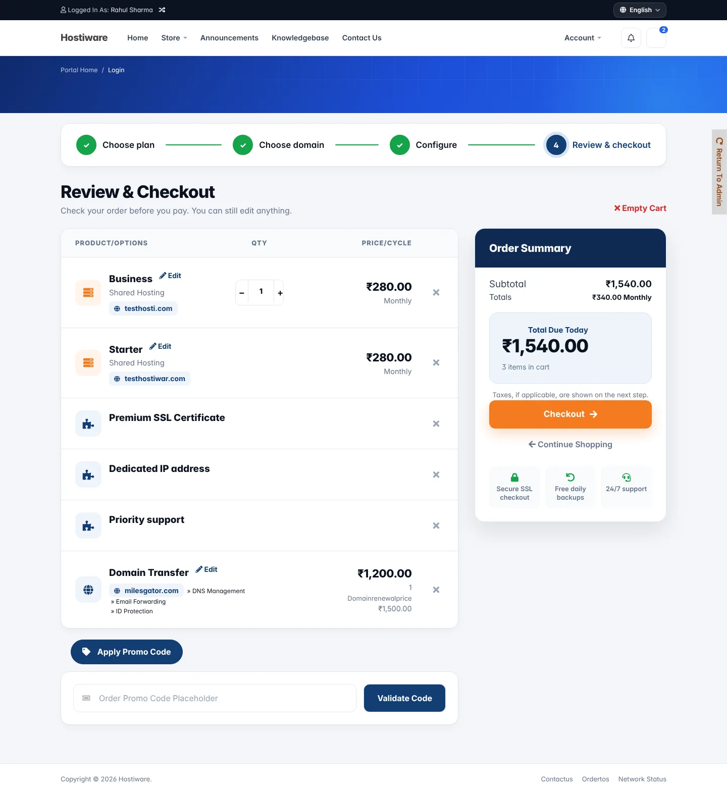 Harvest - Fully Responsive WHMCS Client Area Template — screenshot 9