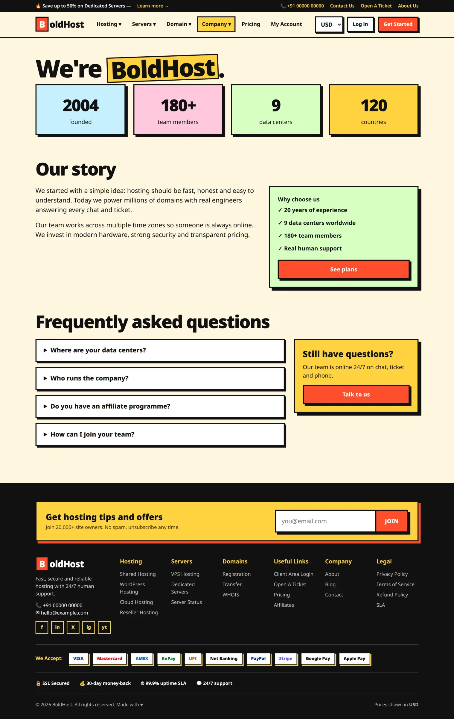 Boldhost - Hosting WordPress & WHMCS Theme — screenshot 2