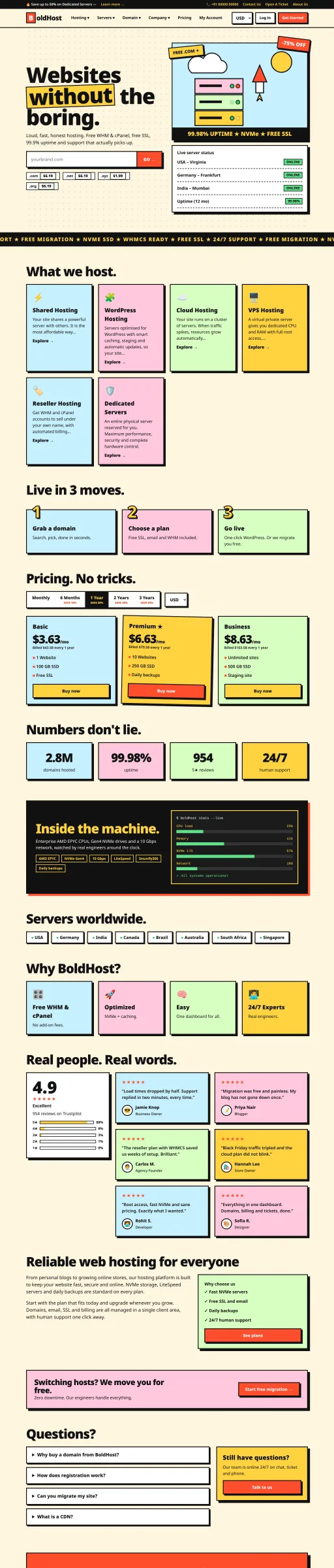 Boldhost - Hosting WordPress & WHMCS Theme — screenshot 6